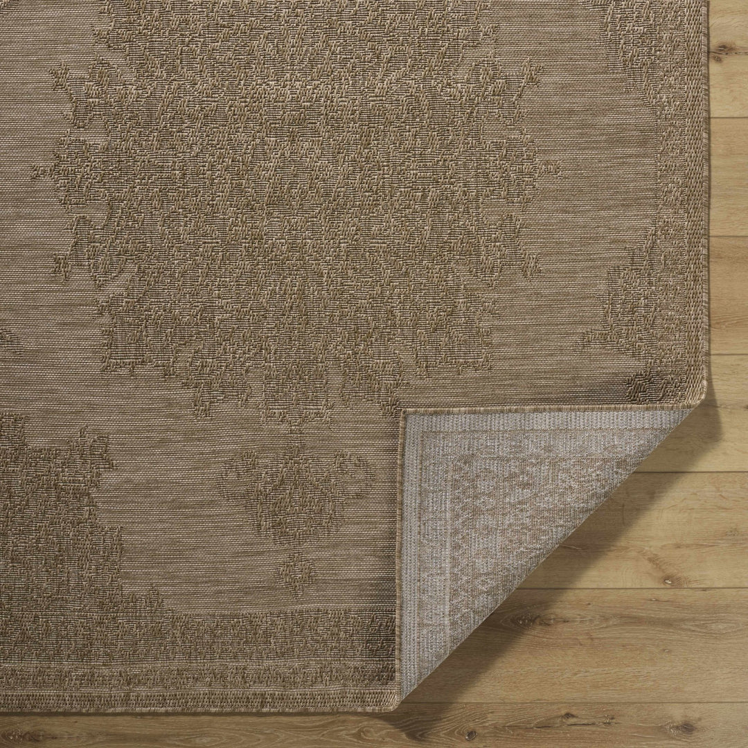 Bahula Traditional Style Brown Outdoor Area Rug - The Rug Decor