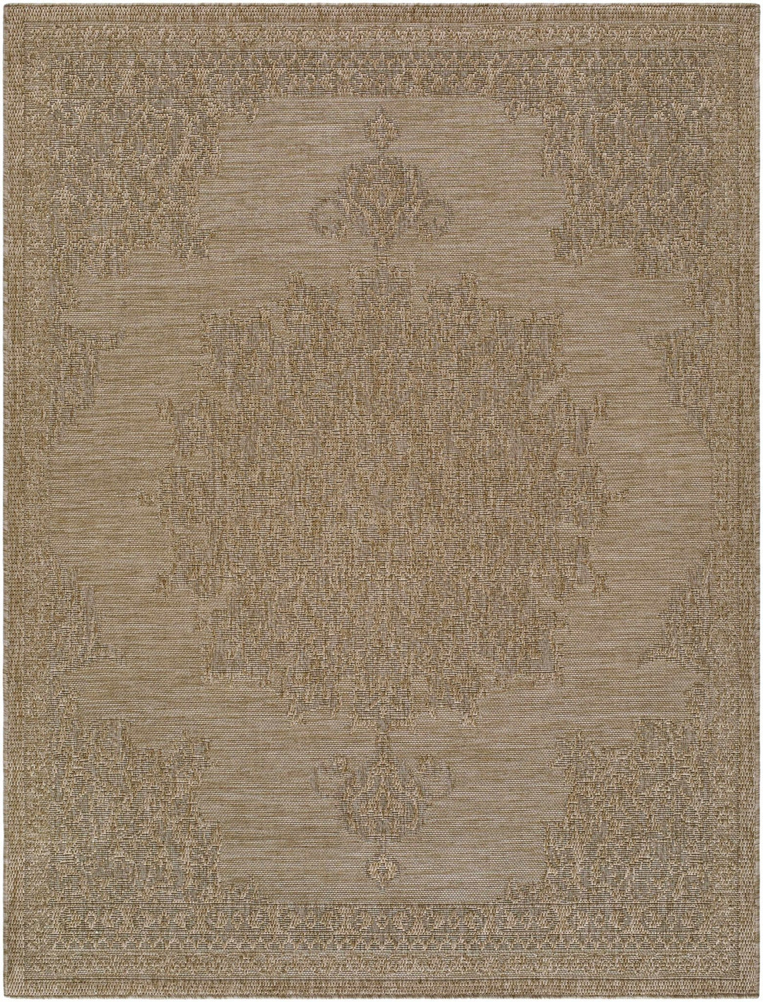 Bahula Traditional Style Brown Outdoor Area Rug - The Rug Decor