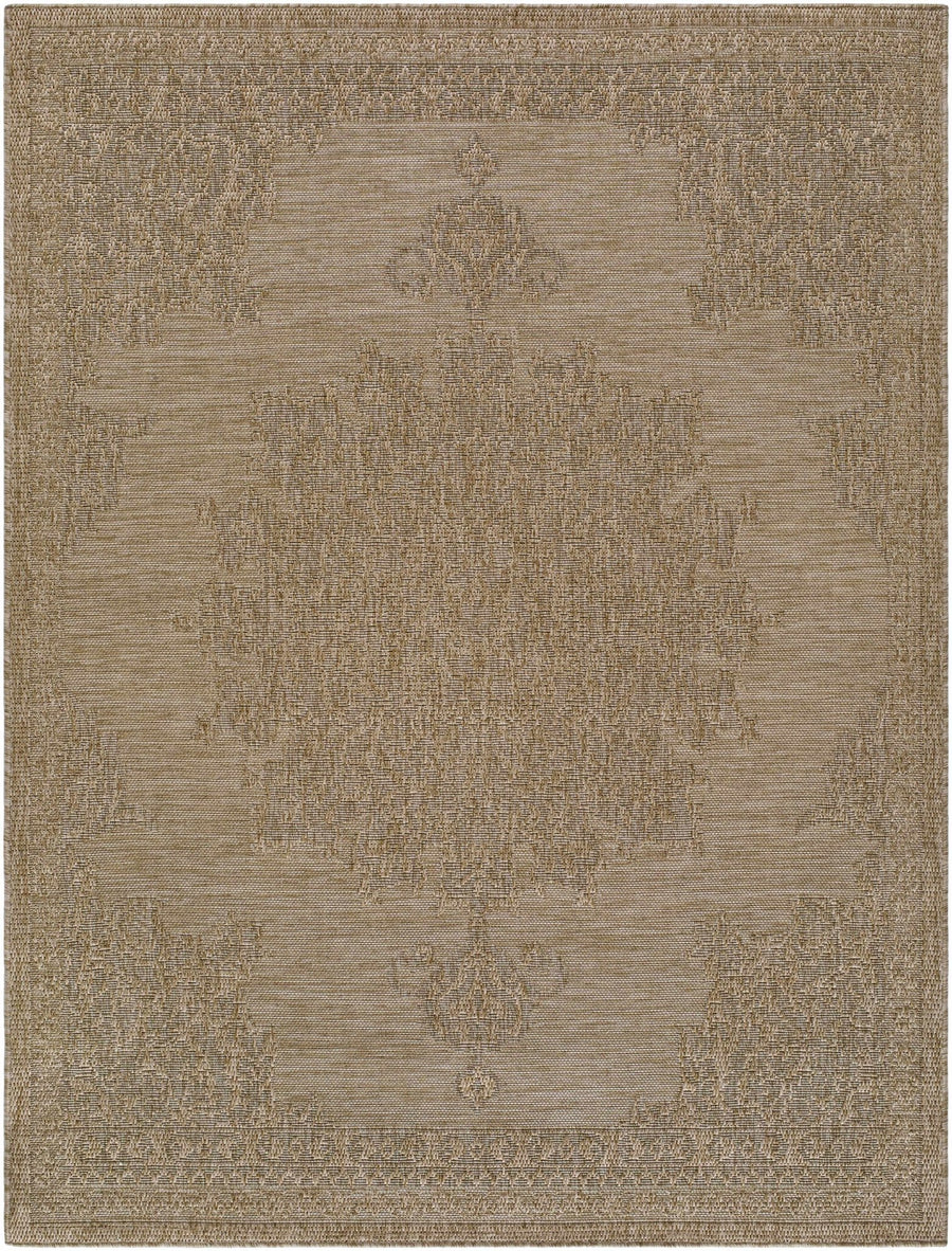 Bahula Traditional Style Brown Outdoor Area Rug - The Rug Decor