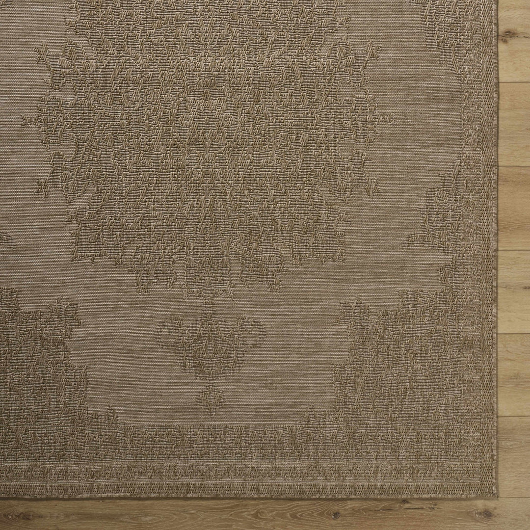 Bahula Traditional Style Brown Outdoor Area Rug - The Rug Decor
