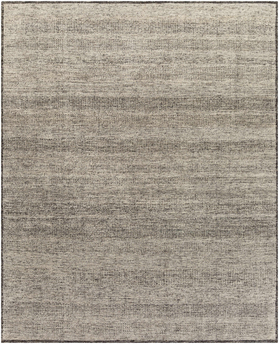 Balaclava Beige And Black Modern Style Hand Knotted Area Rug