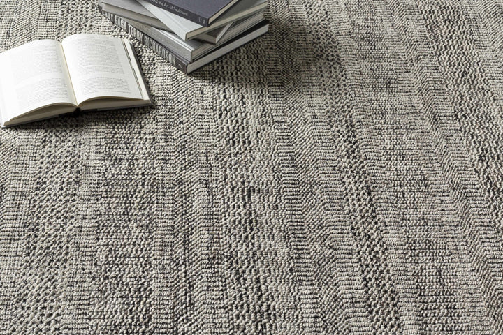 Balaclava Beige And Black Modern Style Hand Knotted Area Rug - The Rug Decor