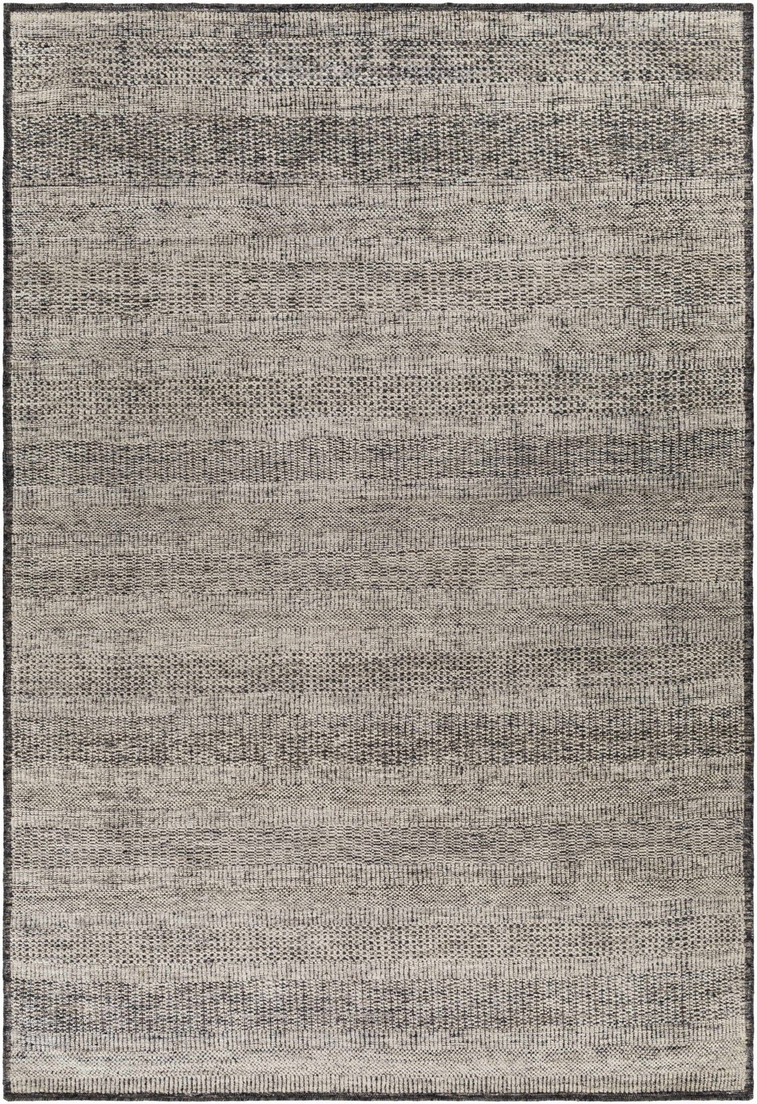 Balaclava Beige And Black Modern Style Hand Knotted Area Rug - The Rug Decor