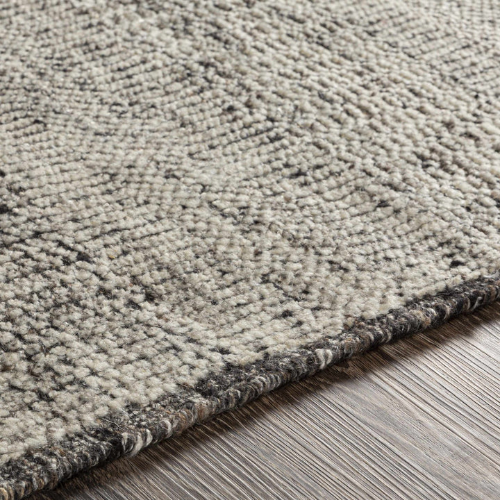 Balaclava Beige And Black Modern Style Hand Knotted Area Rug - The Rug Decor