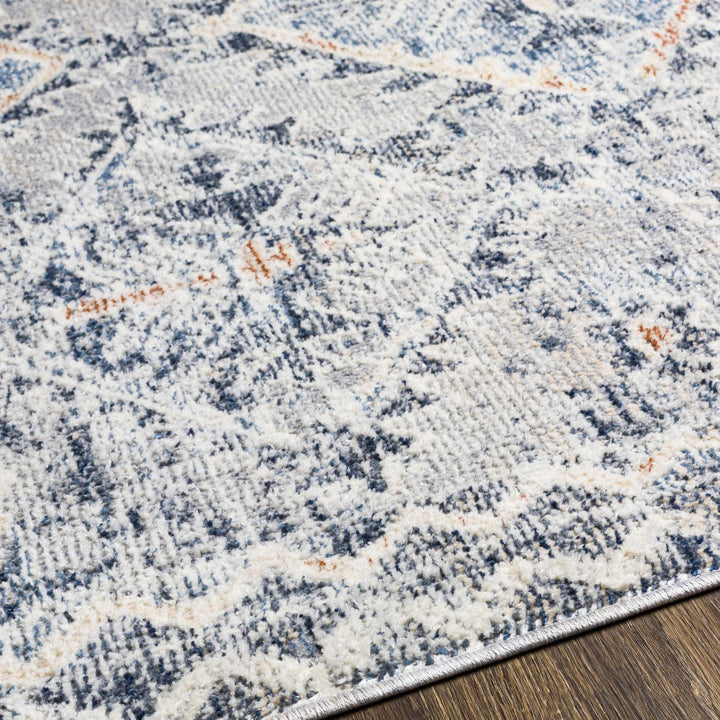 Balamban Gray And Blue Traditional Style Area Rug - The Rug Decor
