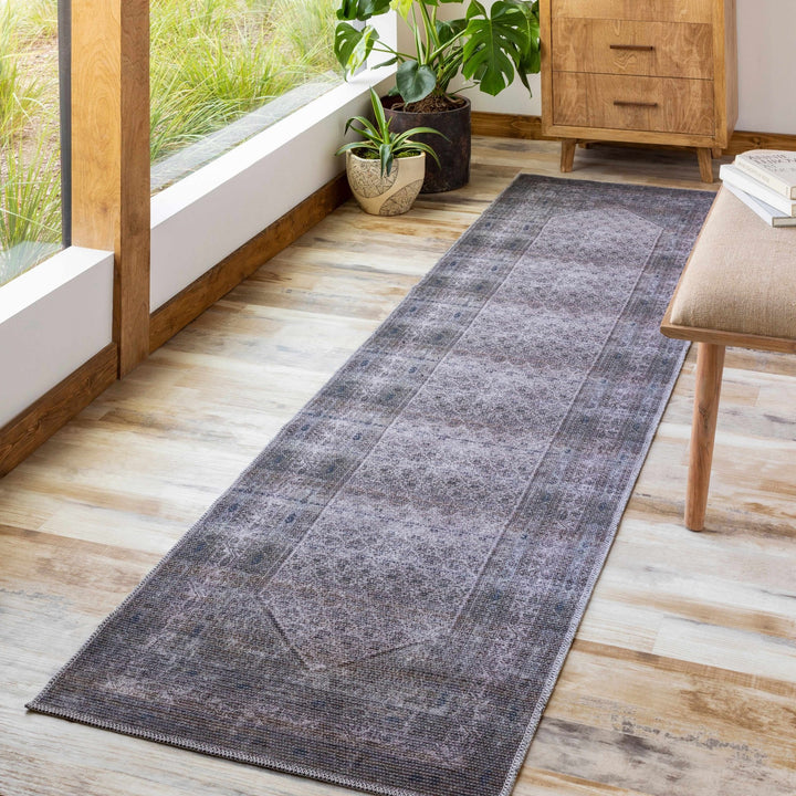 Ballinasloe Traditional Gray Washable Rug - The Rug Decor