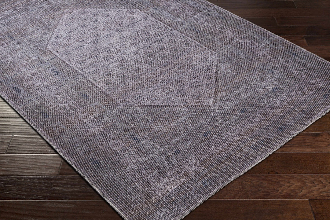 Ballinasloe Traditional Gray Washable Rug - The Rug Decor