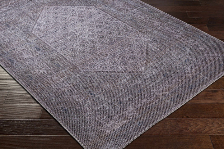 Ballinasloe Traditional Gray Washable Rug - The Rug Decor