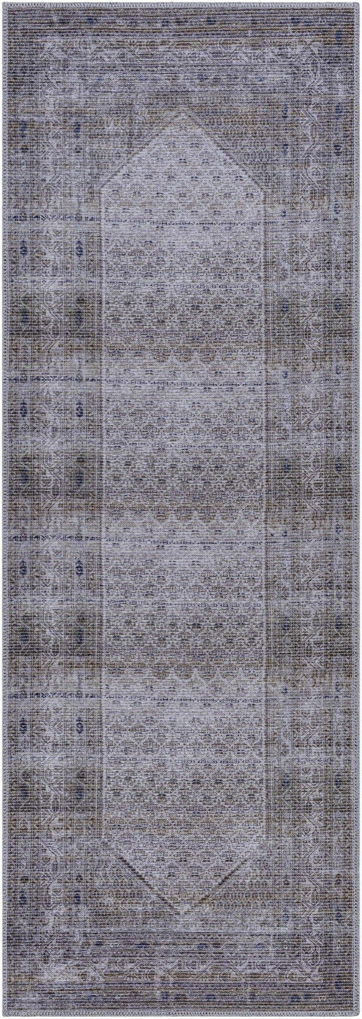 Ballinasloe Traditional Gray Washable Rug - The Rug Decor