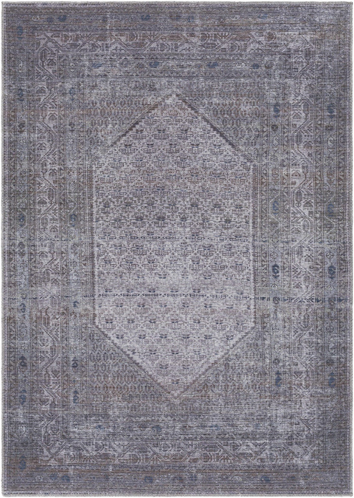 Ballinasloe Traditional Gray Washable Rug - The Rug Decor