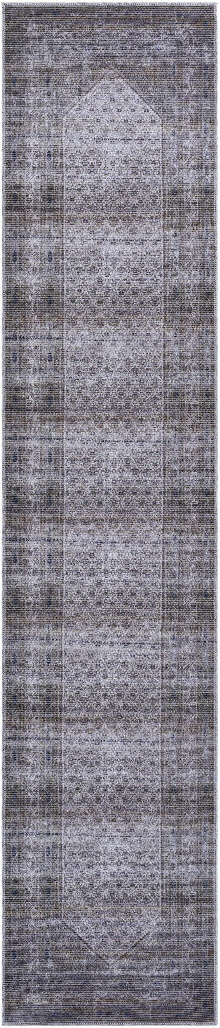 Ballinasloe Traditional Gray Washable Rug - The Rug Decor