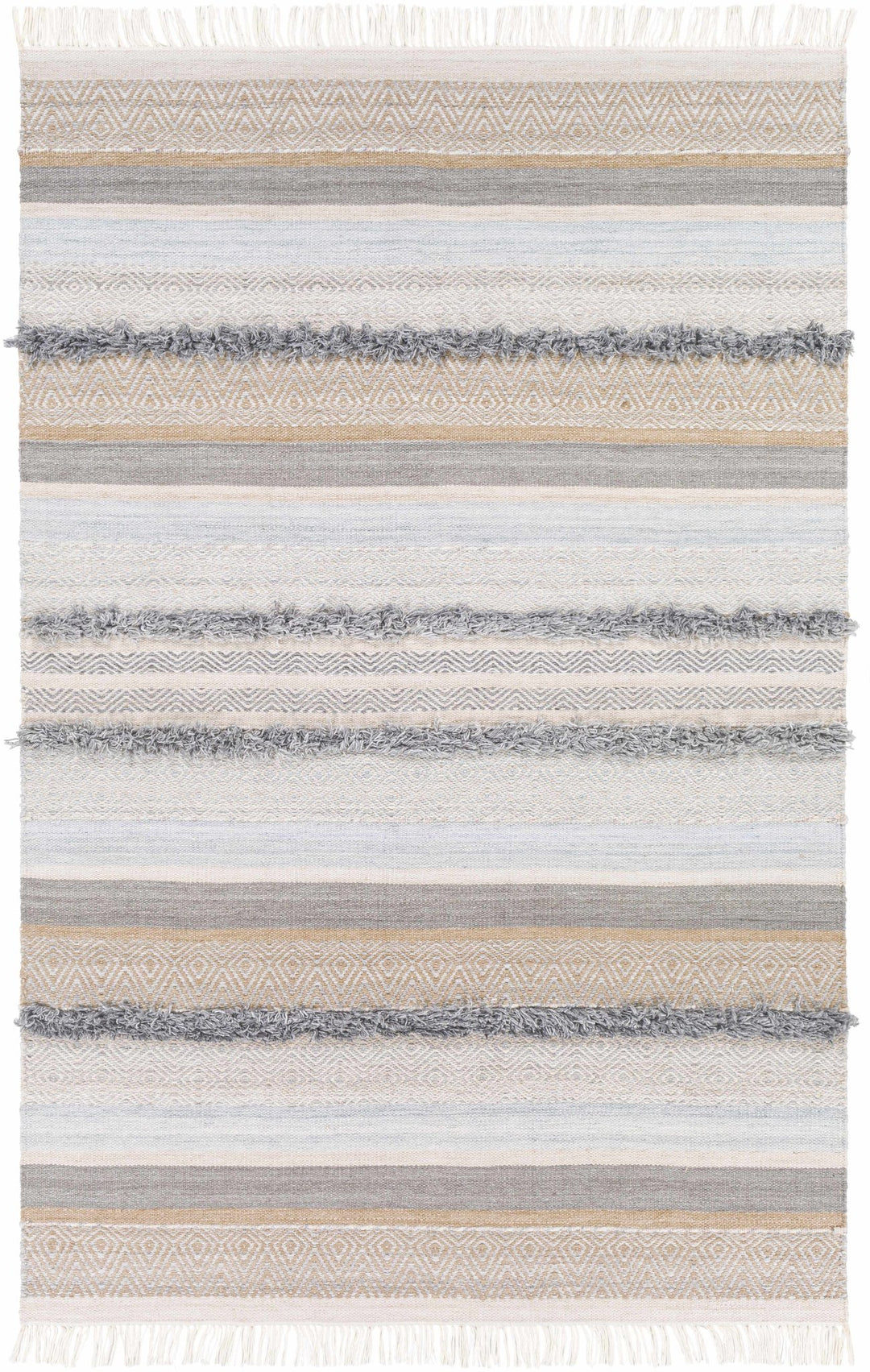Ballinrobe Beige And Gray Modern Style Hand Woven Area Rug - The Rug Decor