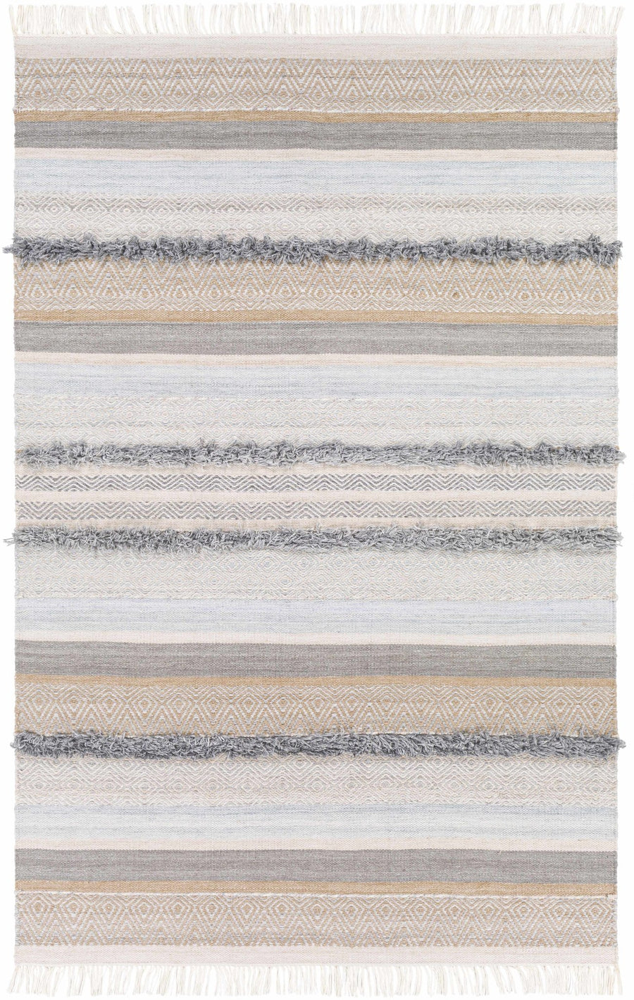 Ballinrobe Beige And Gray Modern Style Hand Woven Area Rug - The Rug Decor