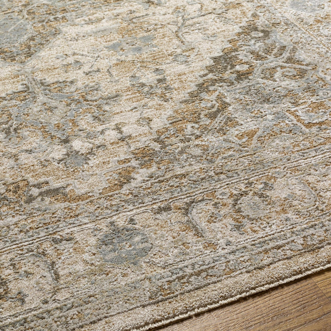 Ballisodare Traditional Medallion Design Brown And Beige Rug - The Rug Decor