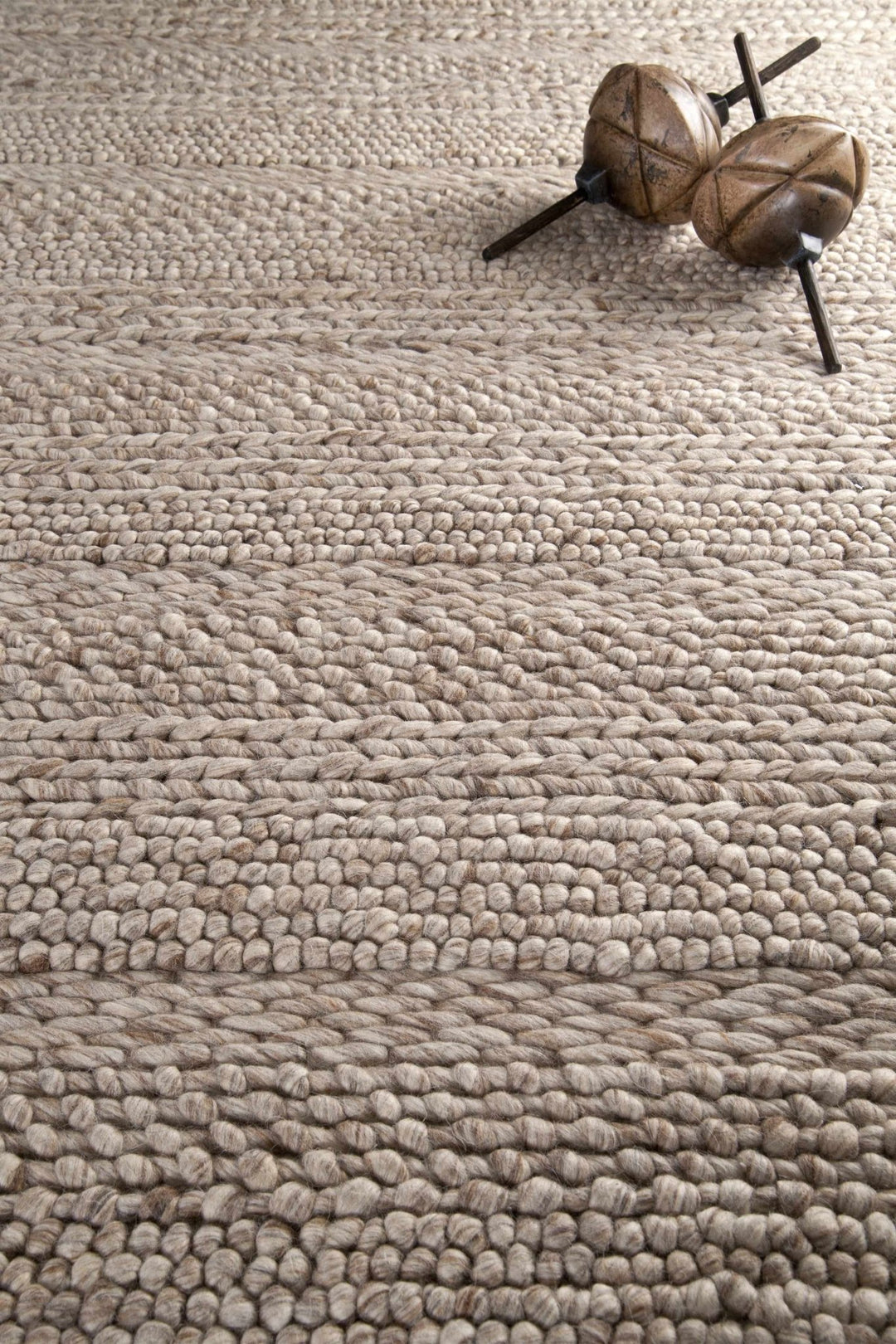 Ballymena Taupe Contemporary Style Hand Woven Area Rug - The Rug Decor