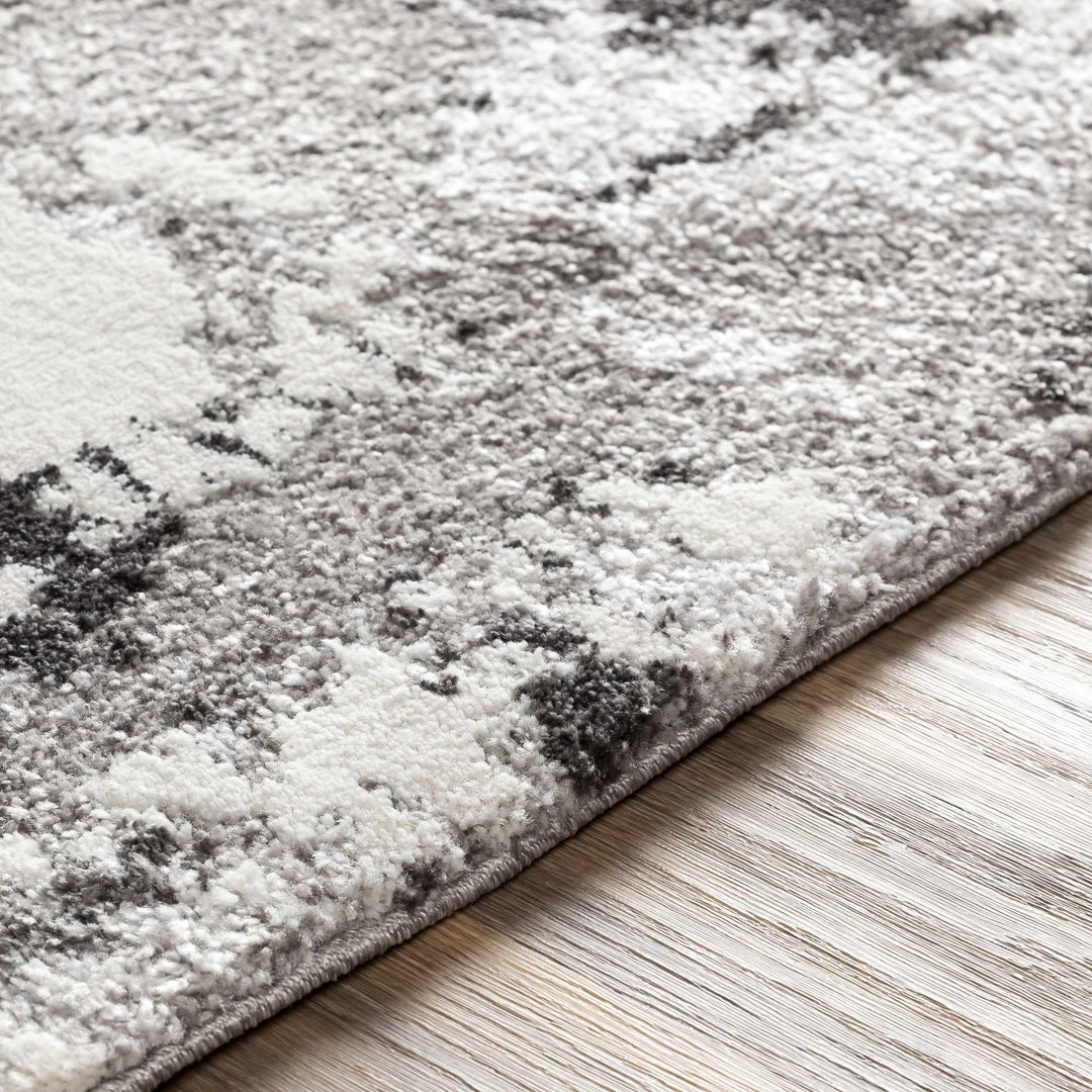 Balmat Modern Abstract Design Ivory And Gray Area Rug - The Rug Decor