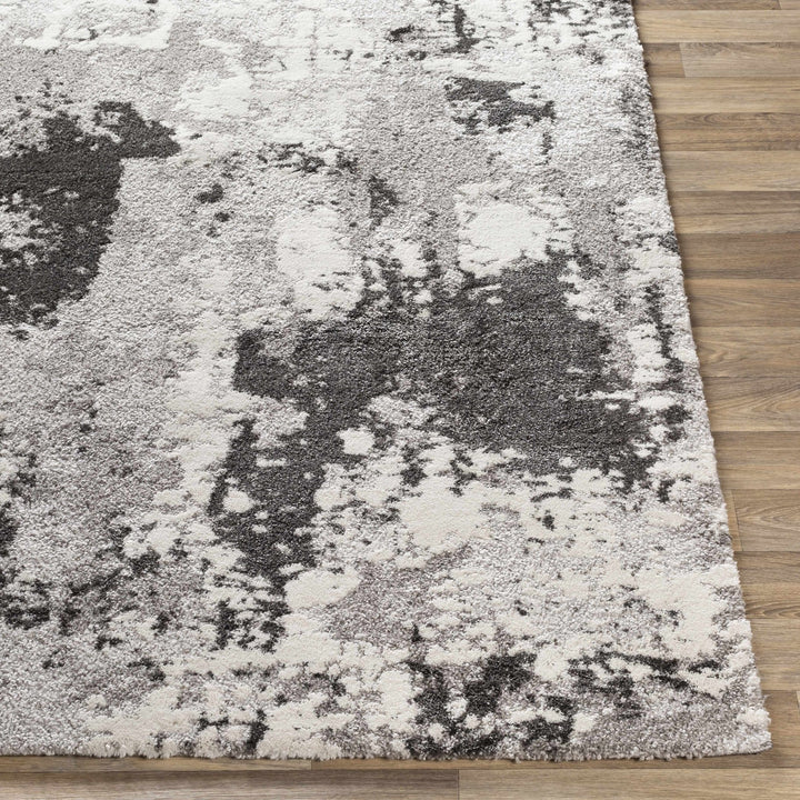 Balmat Modern Abstract Design Ivory And Gray Area Rug - The Rug Decor