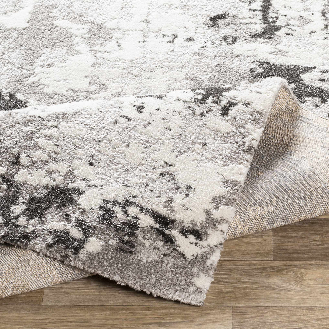 Balmat Modern Abstract Design Ivory And Gray Area Rug - The Rug Decor