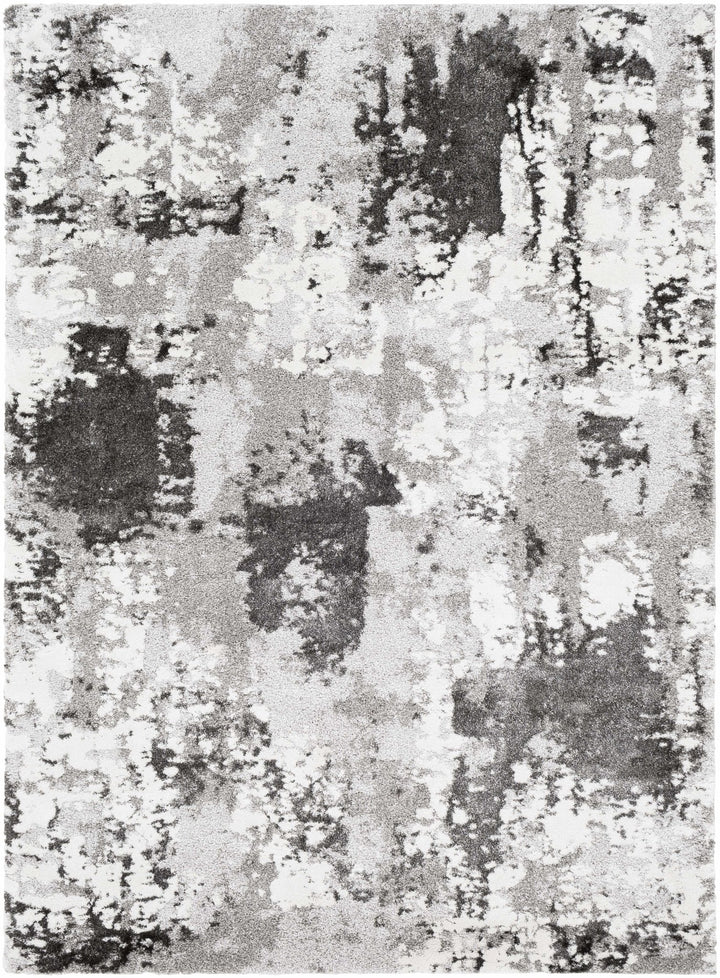 Balmat Modern Abstract Design Ivory And Gray Area Rug - The Rug Decor