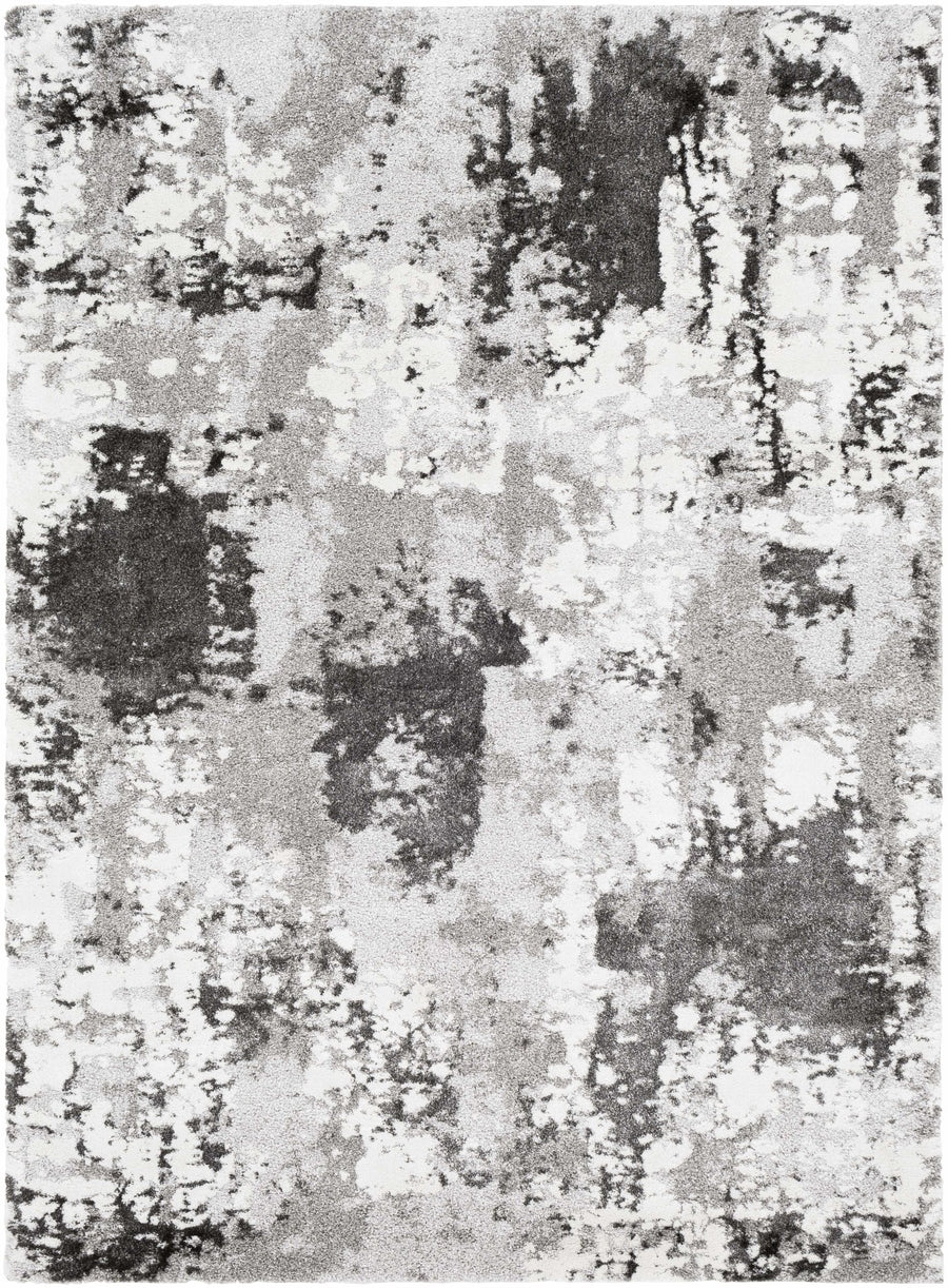 Balmat Modern Abstract Design Ivory And Gray Area Rug - The Rug Decor