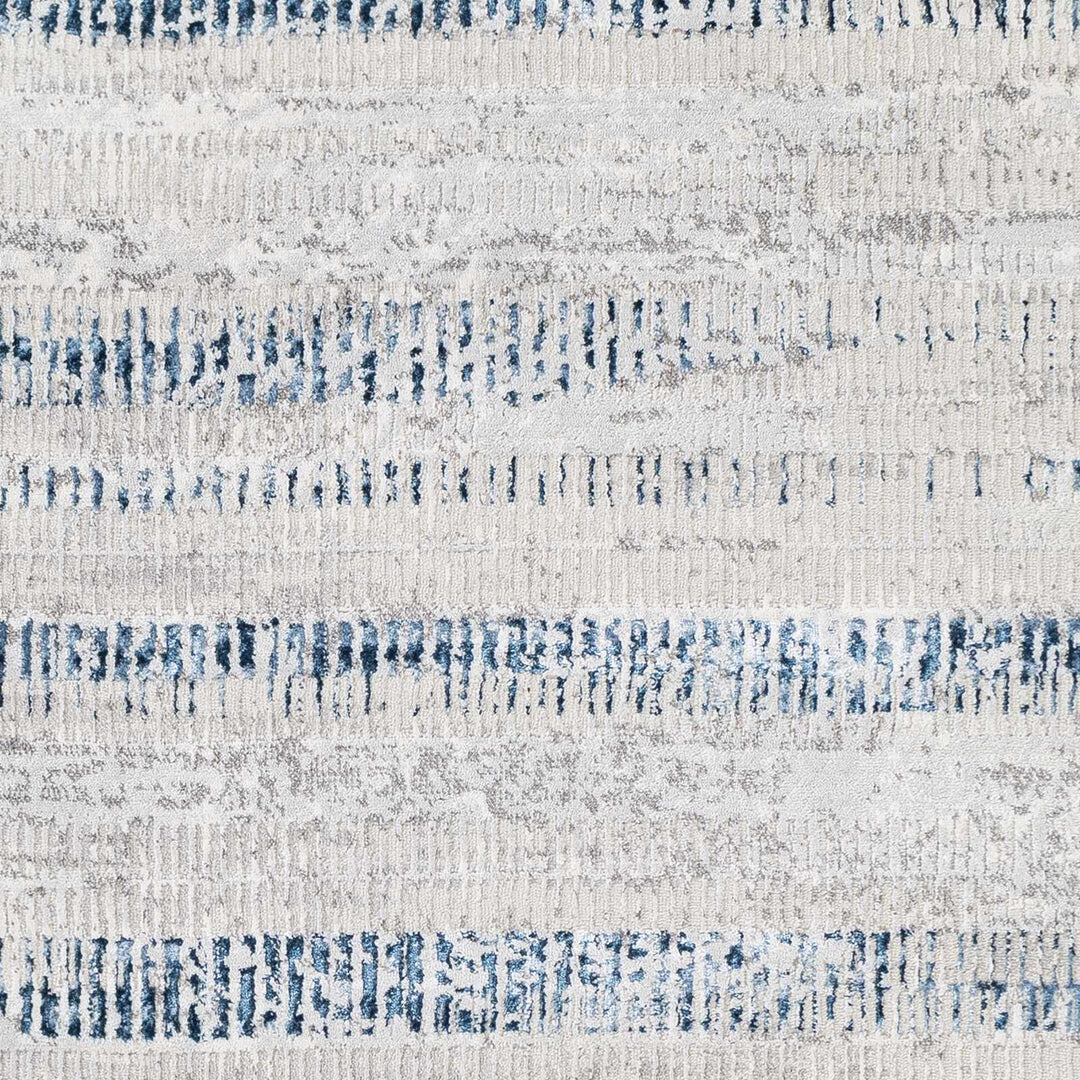 Banana Modern Abstract Design Gray And Blue Area Rug - The Rug Decor
