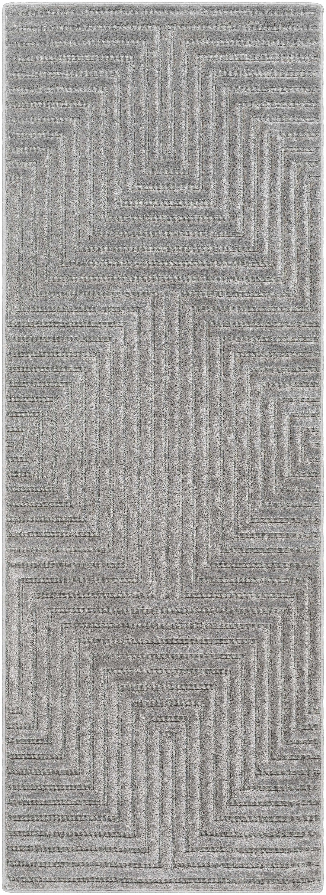 Banayoyo Gray Modern Geometrical Design Area Rug