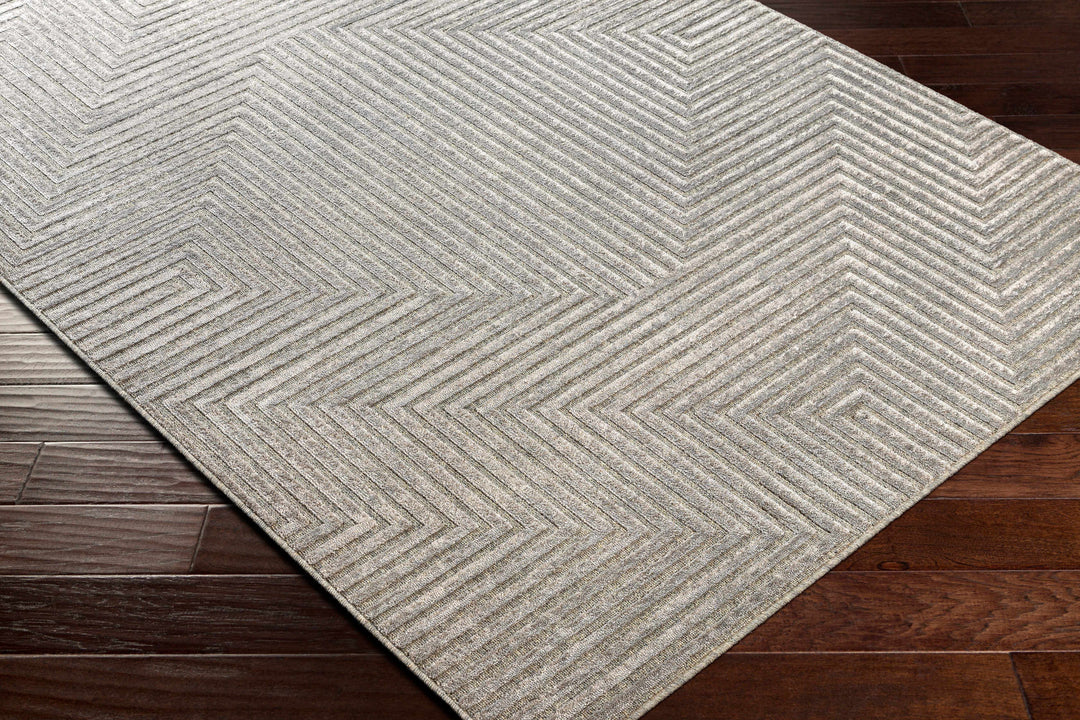 Banayoyo Gray Modern Geometrical Design Area Rug