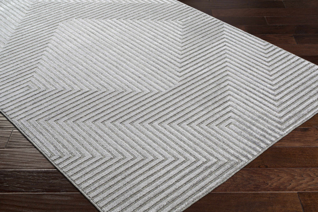 Banayoyo Gray Modern Geometrical Design Area Rug