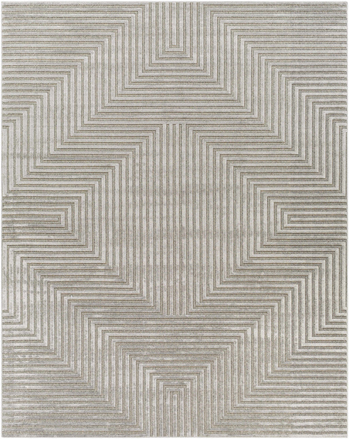 Banayoyo Gray Modern Geometrical Design Area Rug
