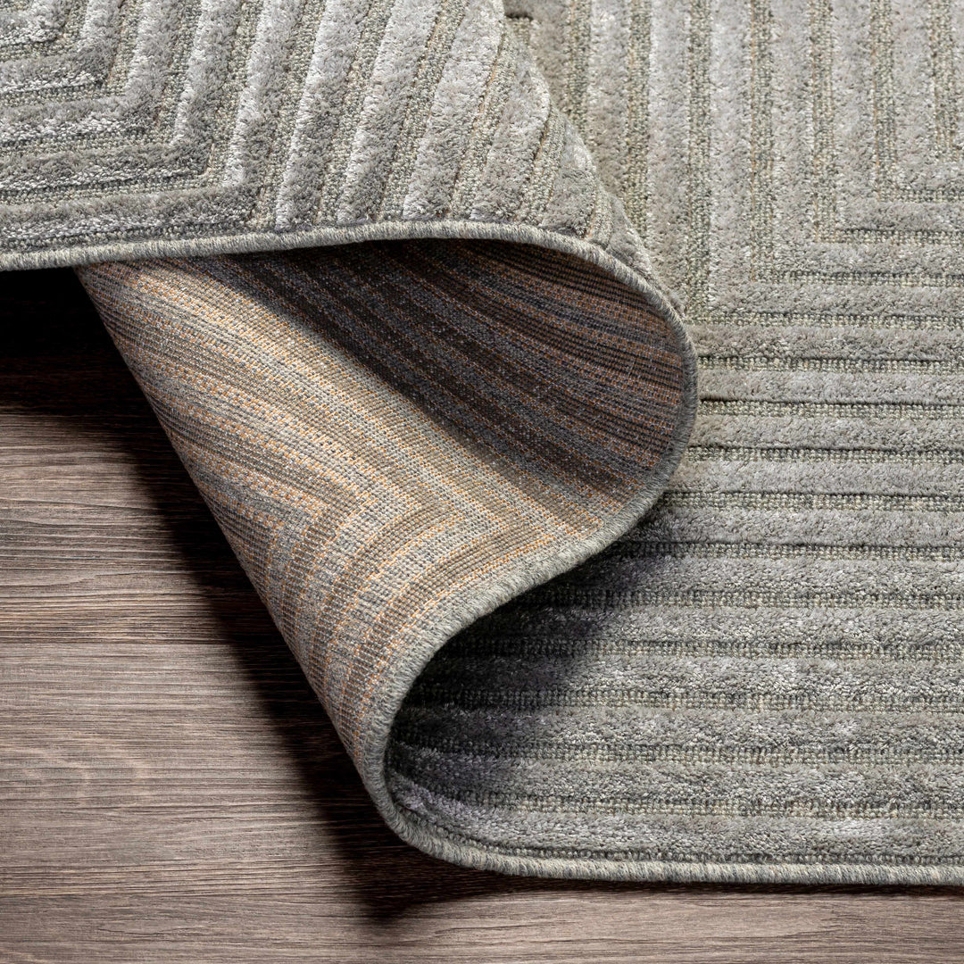 Banayoyo Gray Modern Geometrical Design Area Rug
