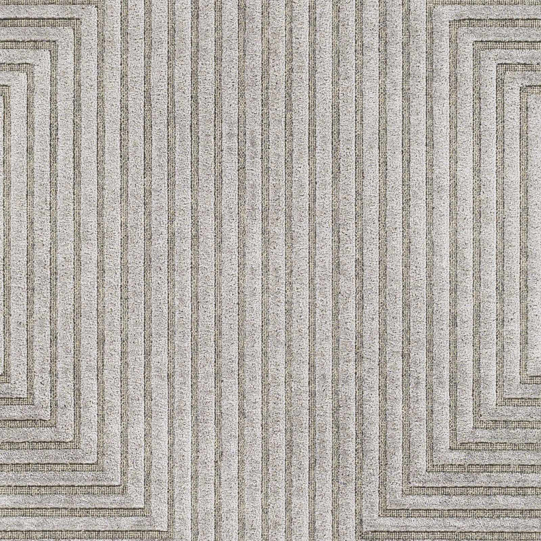 Banayoyo Gray Modern Geometrical Design Area Rug