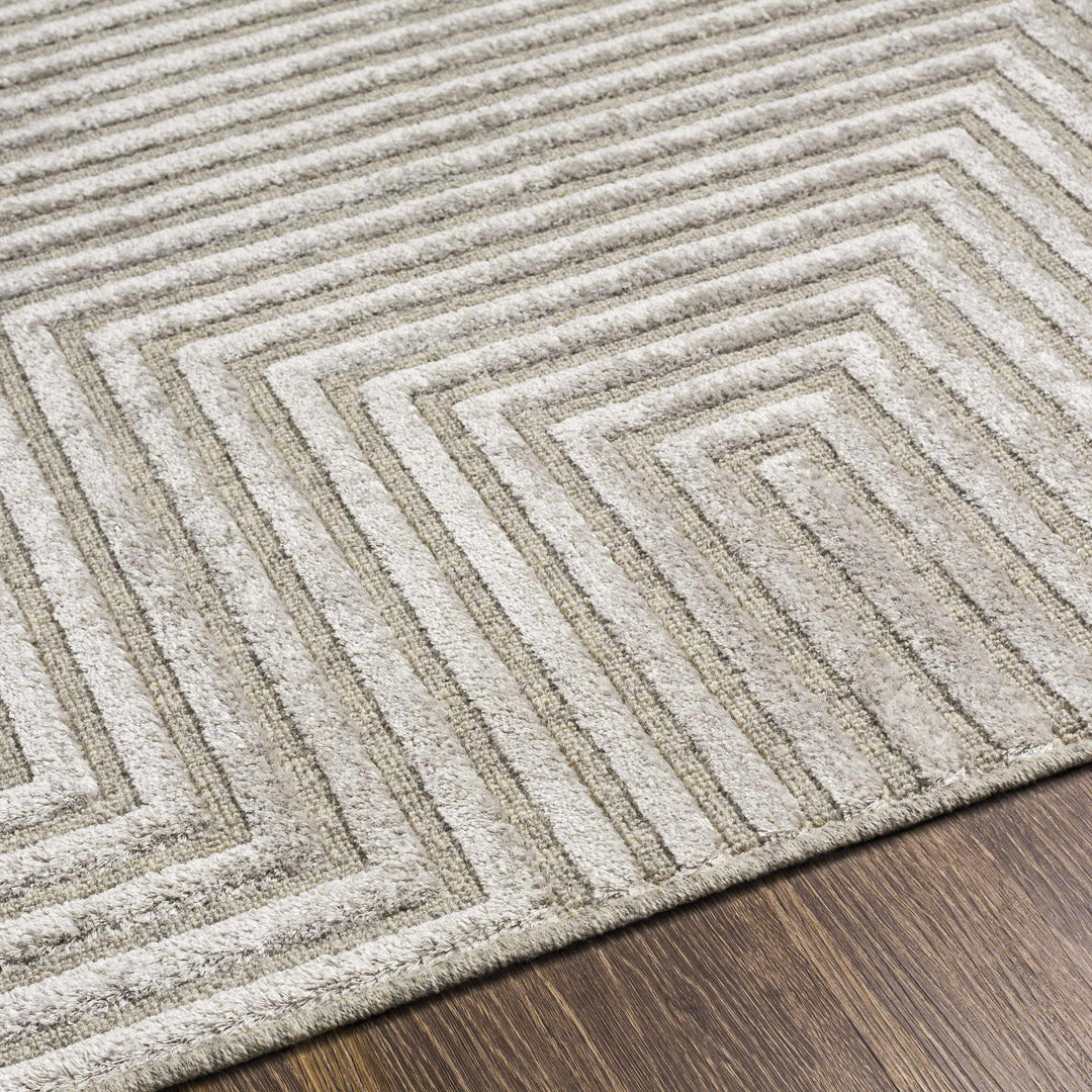 Banayoyo Gray Modern Geometrical Design Area Rug