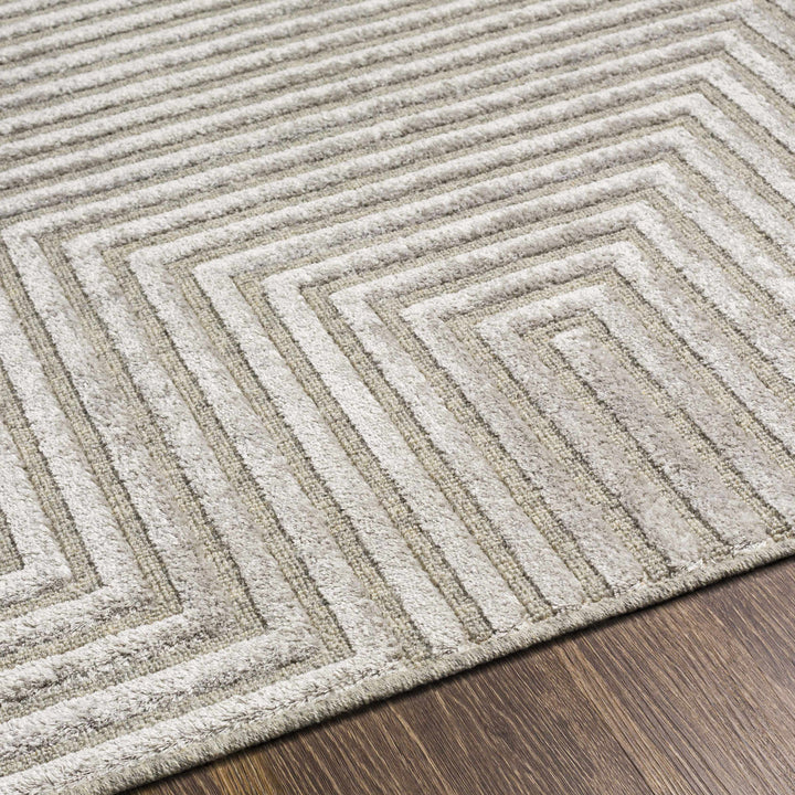 Banayoyo Gray Modern Geometrical Design Area Rug