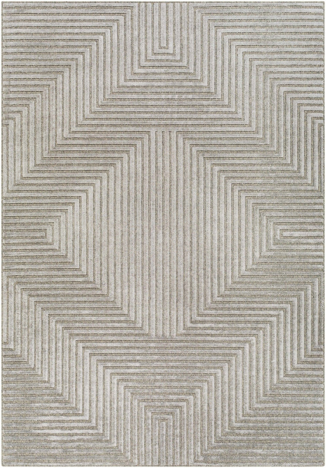 Banayoyo Gray Modern Geometrical Design Area Rug - The Rug Decor