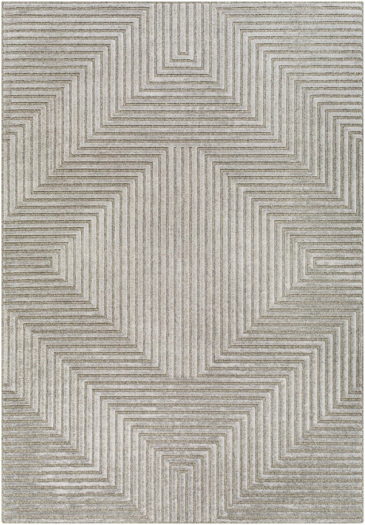 Banayoyo Gray Modern Geometrical Design Area Rug - The Rug Decor