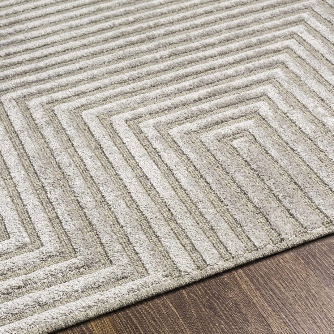 Banayoyo Gray Modern Geometrical Design Area Rug - The Rug Decor