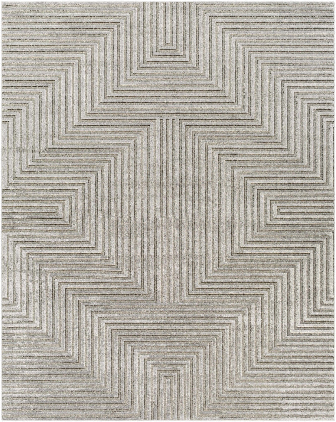 Banayoyo Gray Modern Geometrical Design Area Rug - The Rug Decor