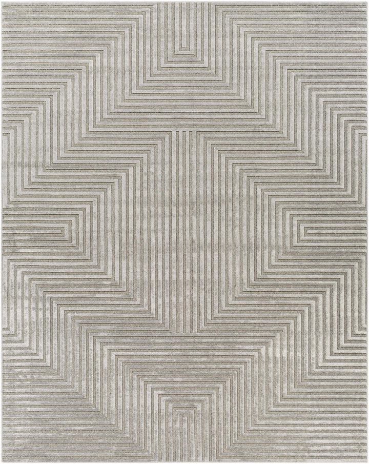 Banayoyo Gray Modern Geometrical Design Area Rug - The Rug Decor