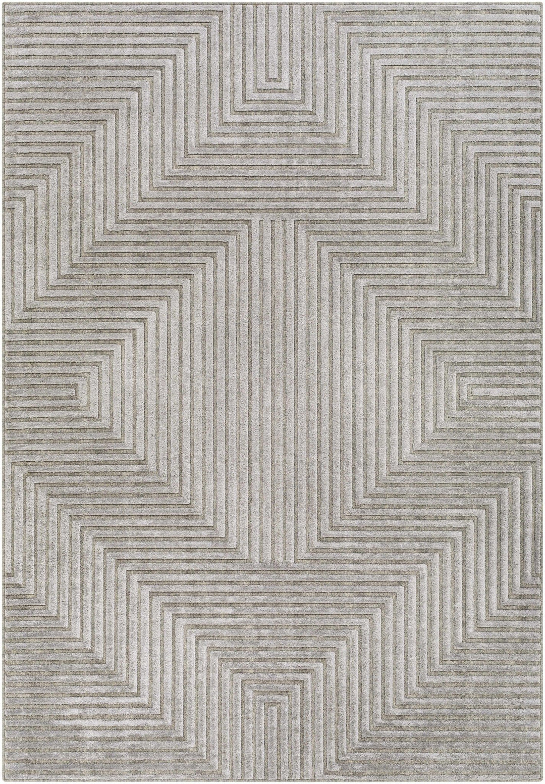 Banayoyo Gray Modern Geometrical Design Area Rug - The Rug Decor