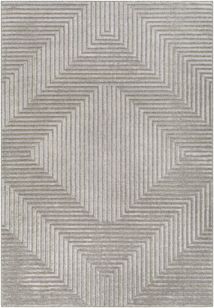 Banayoyo Gray Modern Geometrical Design Area Rug - The Rug Decor