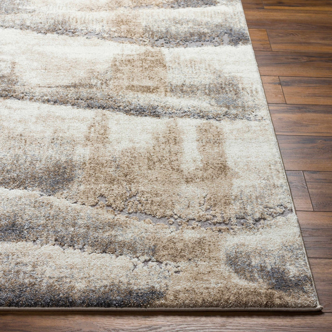 Banji Abstract Style Beige And Gray Rug - The Rug Decor