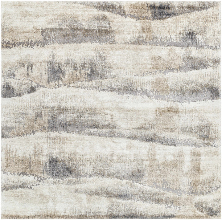 Banji Abstract Style Beige And Gray Rug - The Rug Decor