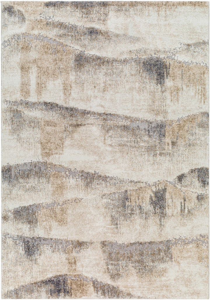 Banji Abstract Style Beige And Gray Rug - The Rug Decor