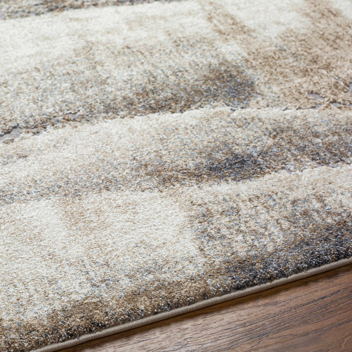Banji Abstract Style Beige And Gray Rug