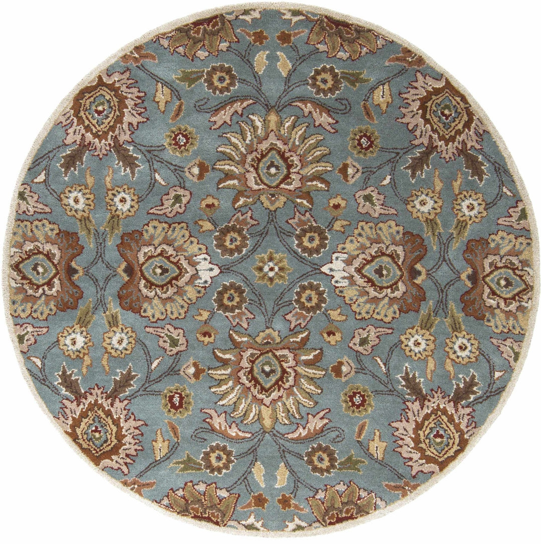 Bannock Traditional Floral Design Gray And Beige Rug - The Rug Decor