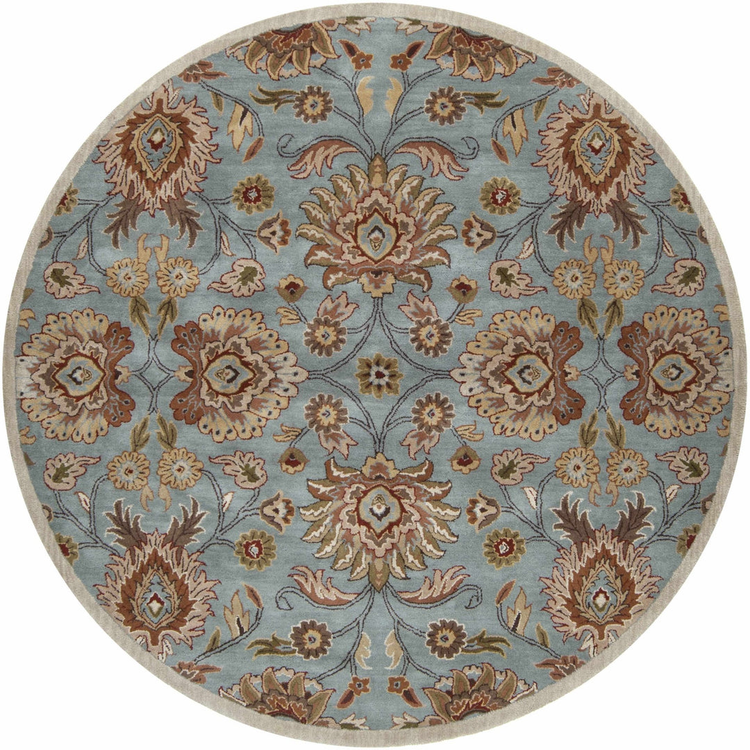 Bannock Traditional Floral Design Gray And Beige Rug - The Rug Decor