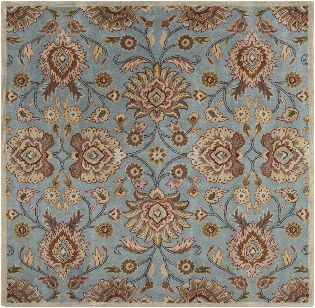 Bannock Traditional Floral Design Gray And Beige Rug - The Rug Decor