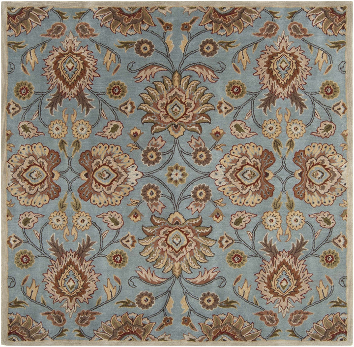 Bannock Traditional Floral Design Gray And Beige Rug - The Rug Decor