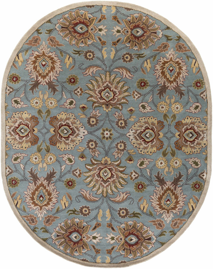 Bannock Traditional Floral Design Gray And Beige Rug - The Rug Decor
