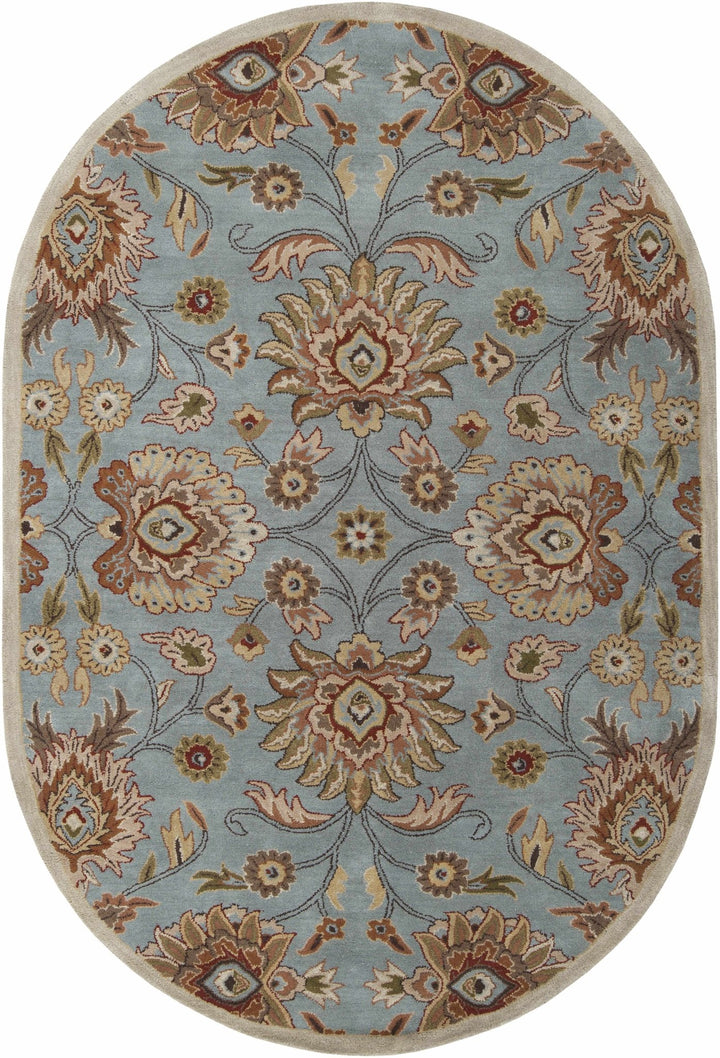 Bannock Traditional Floral Design Gray And Beige Rug - The Rug Decor
